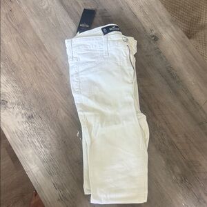 White Hollister high rise Jean leggings